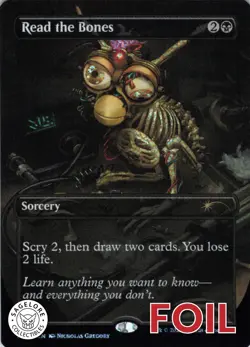 MTG Read the Bones (Confetti Foil) (7069) | NM Foil | Secret Lair Furby {SLD} - Image 1