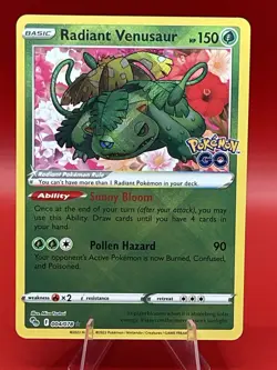 Radiant Venusaur 004/078 Pokemon GO Holo - Image 1