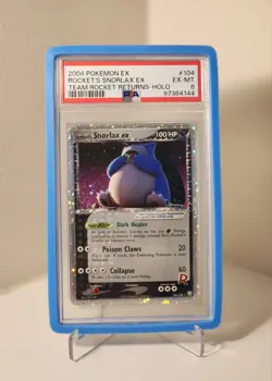 Pokemon Rocket's Snorlax EX 104/109 Team Rocket Returns 2004 PSA 6 - Image 1