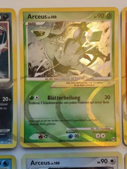Pokemon Platin Arceus LV100 Komplettset AR1-AR9/DP50 9 Karten Holo Deutsch used - Image 4