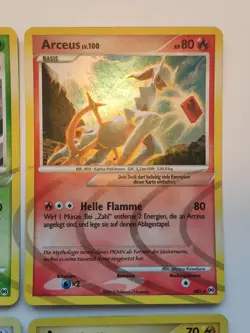 Pokemon Platin Arceus LV100 Komplettset AR1-AR9/DP50 9 Karten Holo Deutsch used - Image 5