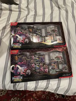 Pokemon Paldean Fates Great Tusk ex & Iron Treads ex Premium Collection TWO PACK - Image 1