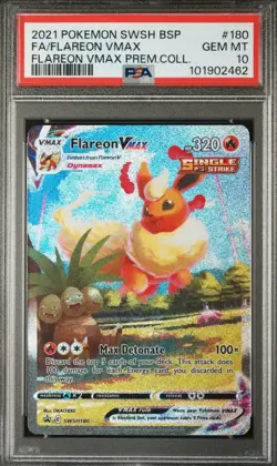 PSA 10 Flareon SWSH180 Pokemon TCG Flareon VMAX Premium Collection Promo Nm Mint - Image 3