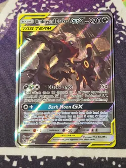 Umbreon & Darkrai GX Tag Team Sun and Moon Black Star Promo SM241 Pokemon TCG - Image 1