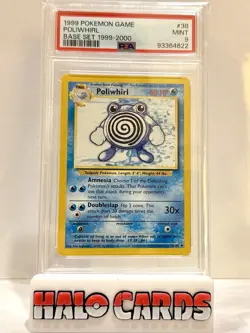 1999-2000 Pokemon Base Set Poliwhirl 038/102 PSA 9 - Image 1