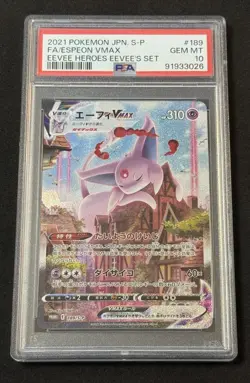 Espeon Vmax 189/S-P PSA 10 Eevee Heroes Promo Japanese Pokemon US Seller - Image 1