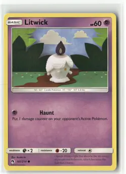 Litwick 101/214 - Lost Thunder - Pokemon TCG NM - Image 1