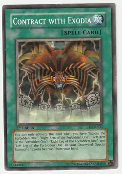Yu-Gi-Oh! TCG Contract with Exodia 1st Edition DCR-031 - LP - Image 1