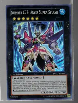 YuGiOh - Number C73 Abyss Supra Slash - DRLG-EN041 1st - Super Rare Holo - Image 1