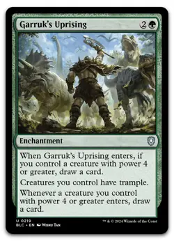 Garruk's Uprising #219 (NM) Bloomburrow BLC Magic MTG - Image 1