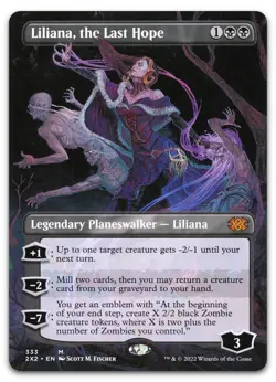 Liliana, the Last Hope (Borderless) #333 (NM) Double Masters 2022 2X2 Magic MTG - Image 1
