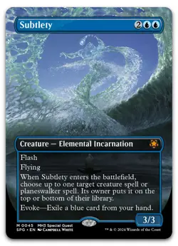 Subtlety (Borderless) #45 (NM) Special Guests SPG Magic MTG - Image 1