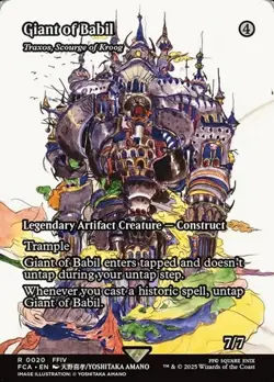Traxos, Scourge of Kroog "Giant of Babil" - Showcase FCA NM MTG - Image 1