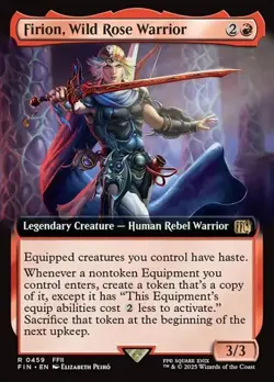 Firion, Wild Rose Warrior (#459) - Extended Art FIN NM MTG - Image 1