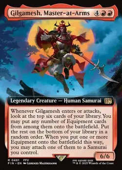 Gilgamesh, Master-at-Arms (#461) - Extended Art FIN NM MTG - Image 1