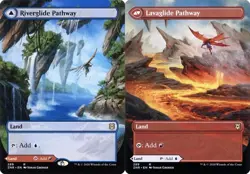 Riverglide Pathway // Lavaglide Pathway - Extended Art ZNR NM MTG - Image 1