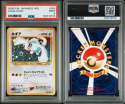 Pokemon PSA 9 Lugia #249 Holo Neo Genesis Japanese SWIRL - Image 3