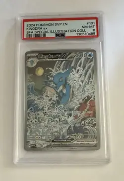 2024 POKEMON BLACK STAR PROMOS SVP EN #131 KINGDRA EX SPECIAL ILLUSTRATION PSA 8 - Image 1
