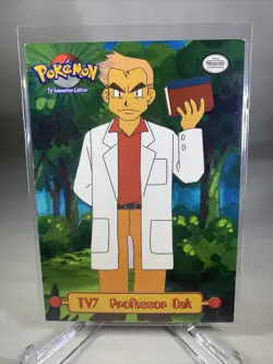Pokemon Card TOPPS Series 1 TV7 Professor Oak Non-Holo Puzzle Card - Image 1
