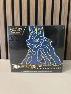 Pokemon TCG Mega Evolution Pokemon Center Lucario Elite Trainer Box - Sealed - Image 1