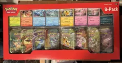 POKEMON PRISMATIC EVOLUTIONS 8 MINI-TIN COLLECTION WITH PROMOS. - Image 1