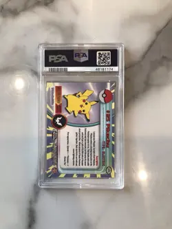 Pokemon 2000 PSA 10 GEM MINT PIKACHU Topps Chrome T.V. #25 - Image 2