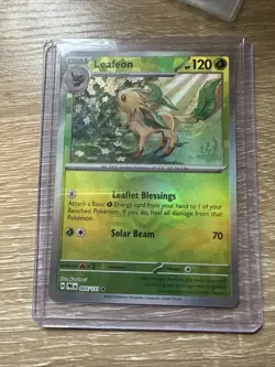 Leafeon 5/131 Pokemon TCG S&V Prismatic Evolutions Pokeball Rare Holo NM - Image 3