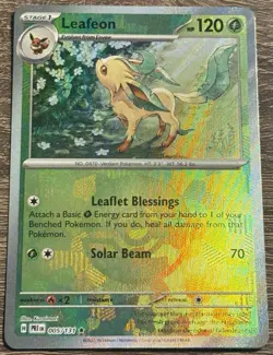 Pokemon TCG Leafeon Poke Ball Pattern 005/131 Prismatic Evolutions Holo Rare (L) - Image 1