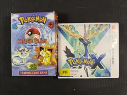 Nintendo 3DS Pokemon X EMPTY BOX Theme Deck Water Blast EMPTY - Image 1