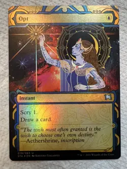 Opt FOIL Strixhaven Mystical Archive NM Blue Uncommon MAGIC MTG CARD - Image 1