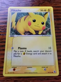 Pikachu 74/112 EX FireRed & LeafGreen Nintendo Pokemon Card NEAR MINT - Image 1