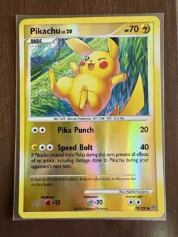 Pikachu 70/100 Stormfront 2008 Reverse Holo Pokemon Card TCG - Image 1