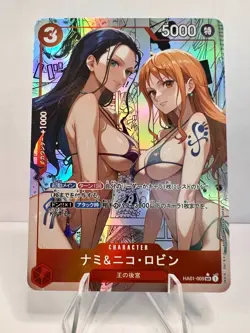 Nami & Nico Robin ONE PIECE Custom Sexy Goddess Waifu Anime Doujin Card - Image 1