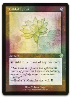 Gilded Lotus (Schematic) #80 (Foil) (NM) Brothers' War BRR Magic MTG - Image 1