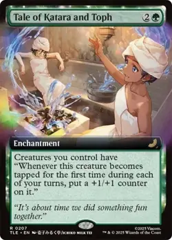Tale of Katara and Toph Extended Art Avatar: The Last Airbender NM MTG - Image 1