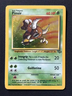 1999 Pokemon Jungle WotC 9/64 Pinsir Holo - Image 1