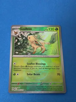 Leafeon Poke Ball Reverse 005/131 Prismatic Evolutions Holo Pokemon TCG - Image 1