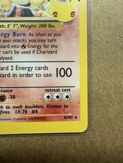 Pokemon Charizard 4/102 Holo Rare 25th Anniversary Celebrations Edition MINT - Image 4