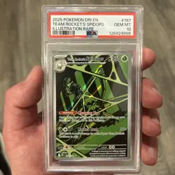 2025 POKEMON DRI EN-DESTINED RIVALS #187 TEAM ROCKET'S SPIDOPS PSA 10 - Image 1