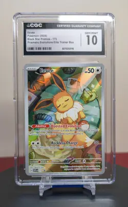Pokemon Graded Eevee #173 Black Star Promo CGC 10 - Image 1