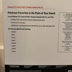 Pokemon Prismatic Evolutions Costco Mini Tin Bundle 8 Tins Sealed - Image 3