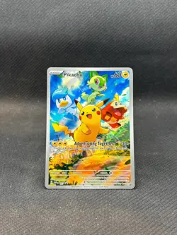 Pokemon TCG Pikachu SVP 027 Black Star Promo - Image 1