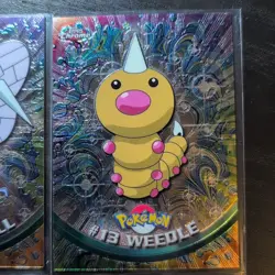 Pokemon 2000 Topps Chrome #15 Beedrill And #13 Weedle NM - Image 3