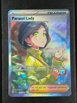 Pokemon TCG: Parasol Lady 255/182 Paradox Rift Special Illustration Rare - Image 1