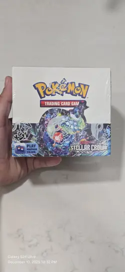 Pokemon TCG Stellar Crown SV07 Booster Box Sealed, 36 Packs - Image 1