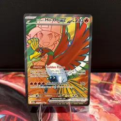 Pokemon TCG Ethan's Ho-Oh EX 209/182 Full Art, Destined Rivals - Image 1