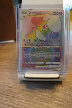 WHIMSICOTT VSTAR 2022 Pokemon Brilliant Stars RAINBOW ULTRA RARE 175/172 POKEMON - Image 1