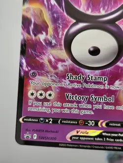 Pokemon Unown V SWSH300 Sword & Shield Holo Promo + Unown Vstar 066/195 NM - Image 3
