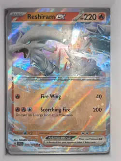 Pokemon TCG Reshiram ex 030/159 Journey Together Double Rare Holo Near Mint - Image 1