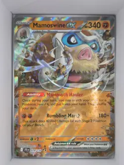 Pokemon TCG Mamoswine ex 079/159 Journey Together Double Rare Holo Near Mint - Image 1